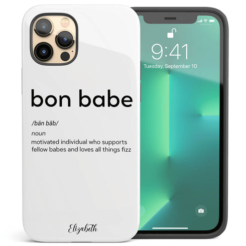 Bon Babe Custom Name iPhone Case